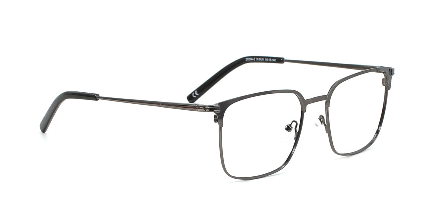 MX2025A-2 | Men | Matte Gun | Metal Glasses