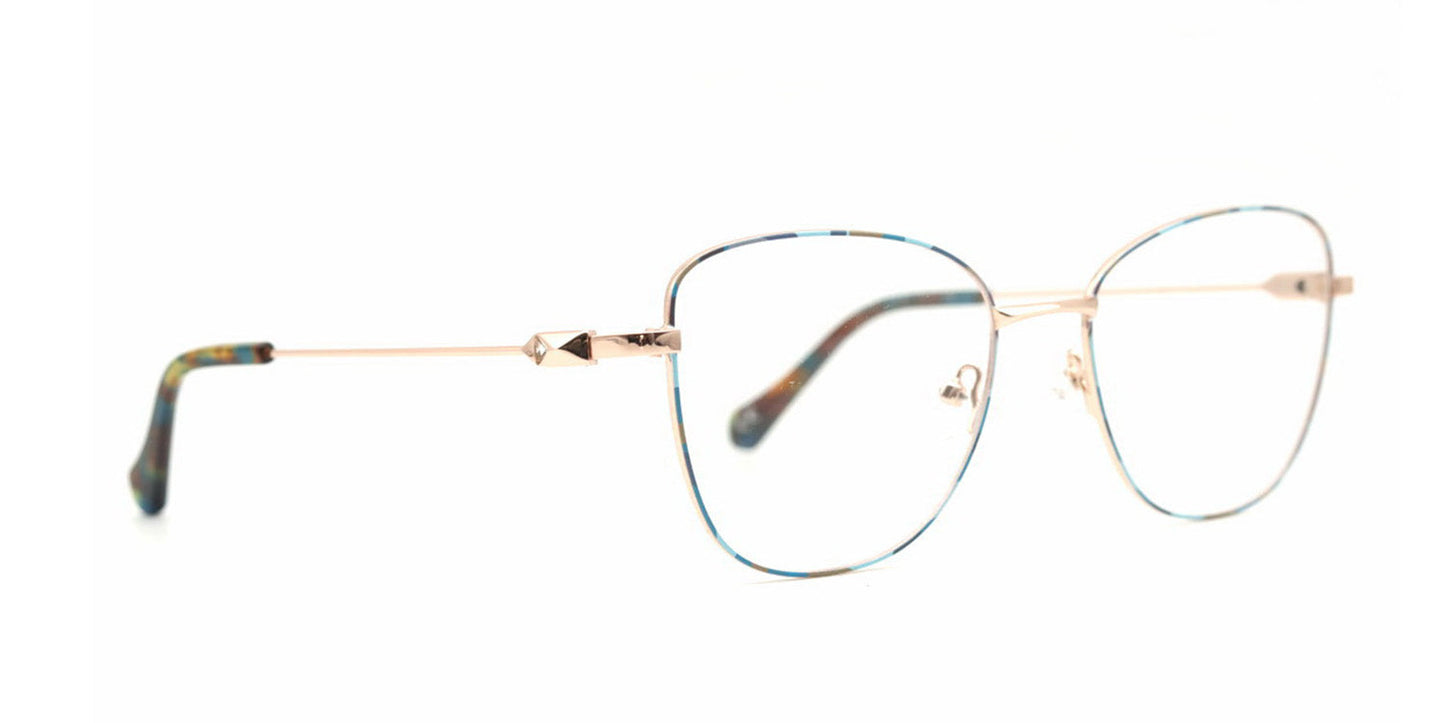 MX2179A-2 | Women | Shiny Blue | Metal Glasses