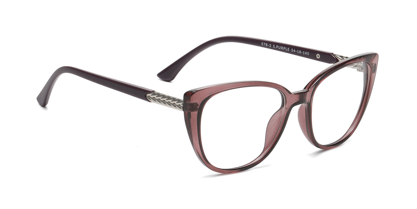RA578-2 | Women | Shiny Blue | TR-90 Glasses
