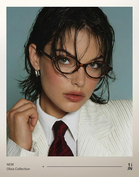 BG Glasses for Women,Retro Oval Frame