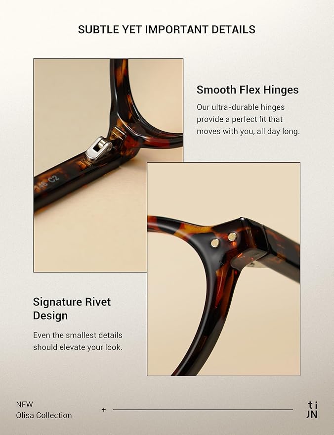 BG Glasses for Women,Retro Oval Frame