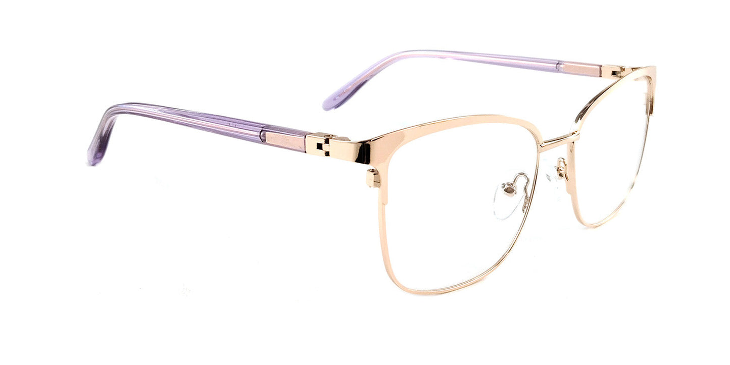 RA446-1N | Women | Shiny Rose | Metal Glasses