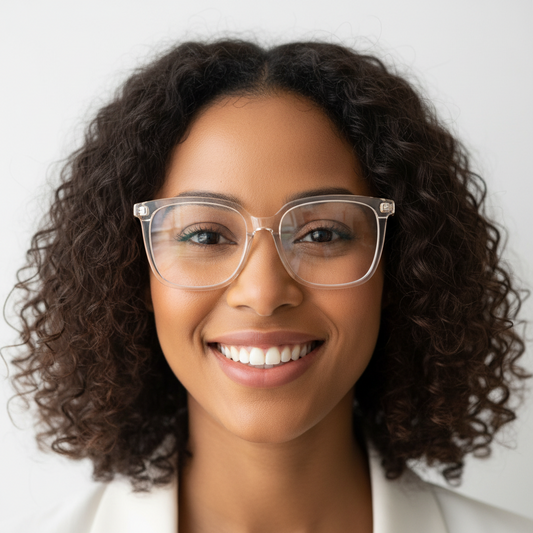 Gafas cuadradas BG Havana transparentes