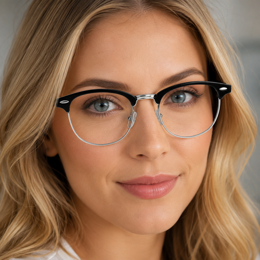 BG Vintage Horn Rimmed Glasses for Women
