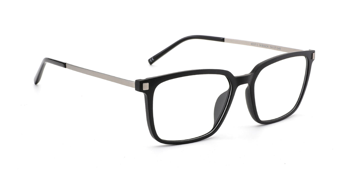 MX4037-1  | Men | Matte Black | Ultem/Titanium Glasses