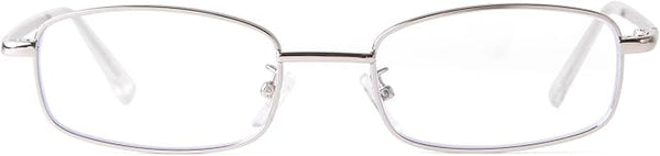 BG Rectangle Glasses 90s Metal Gold Silver for Women