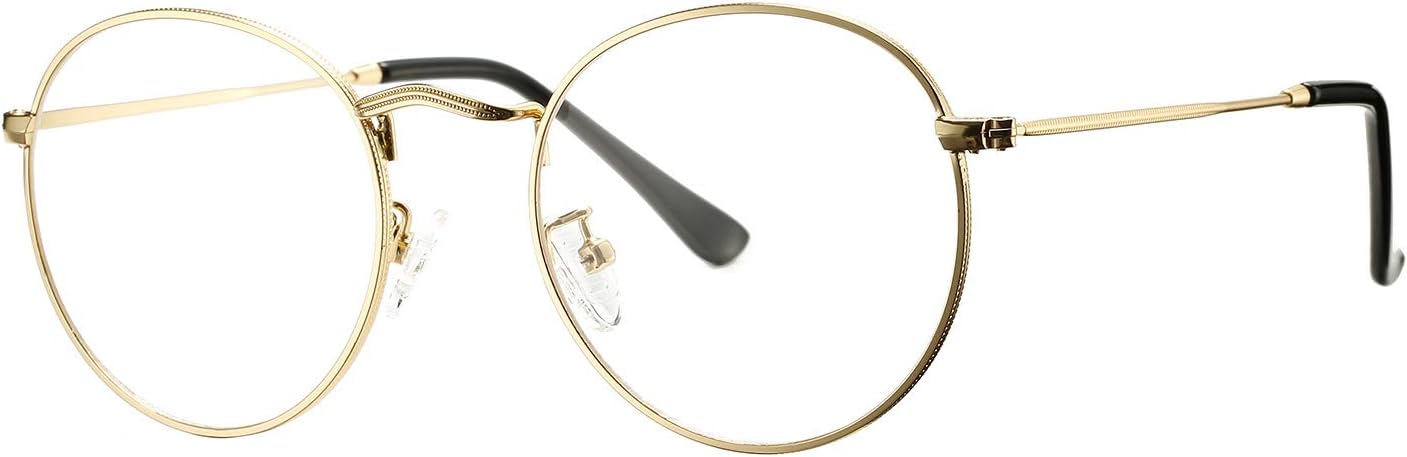 BG Classic Round Metal Glasses for Women & Men