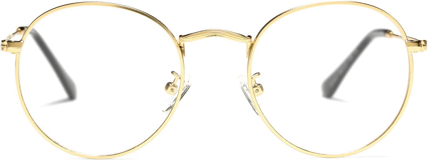 BG Classic Round Metal Glasses for Women & Men