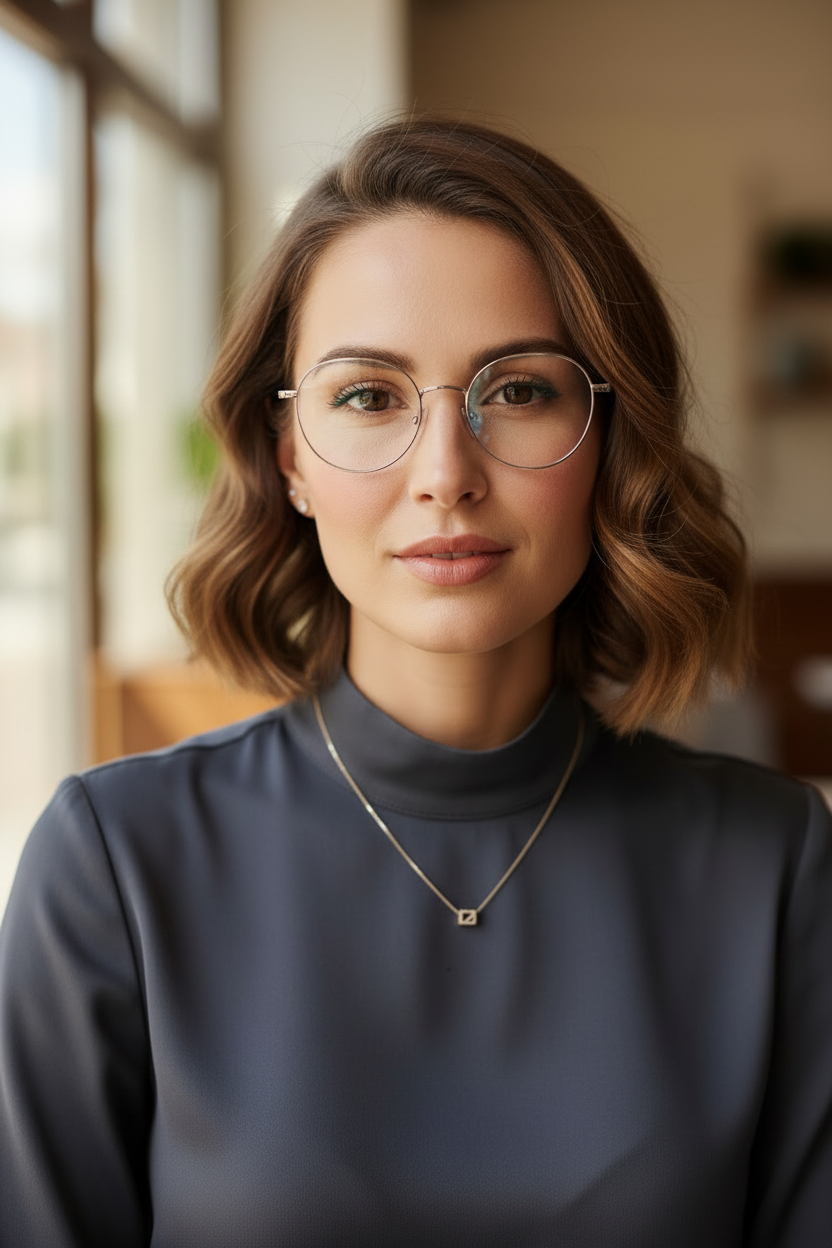 BG Classic Round Metal Glasses for Women & Men